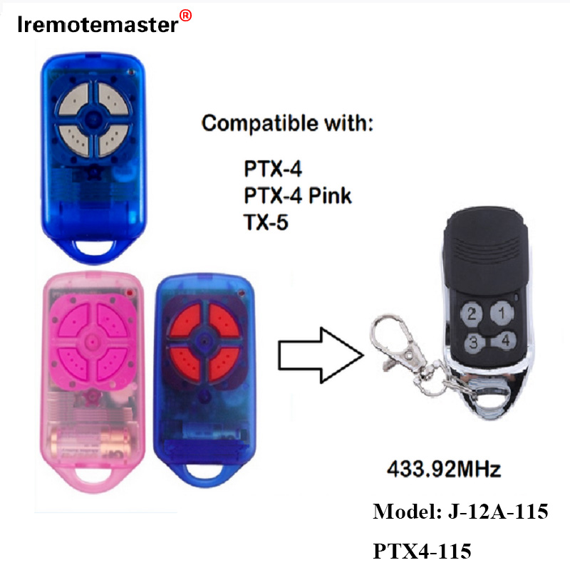 За PTX4 433,92 MHz Gate Gate Remote Control Rolling Code